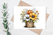 Whimsical Spring Flower Basket PNG, an Illustration by Canvas Craft (Thumbnail 5 of 7)