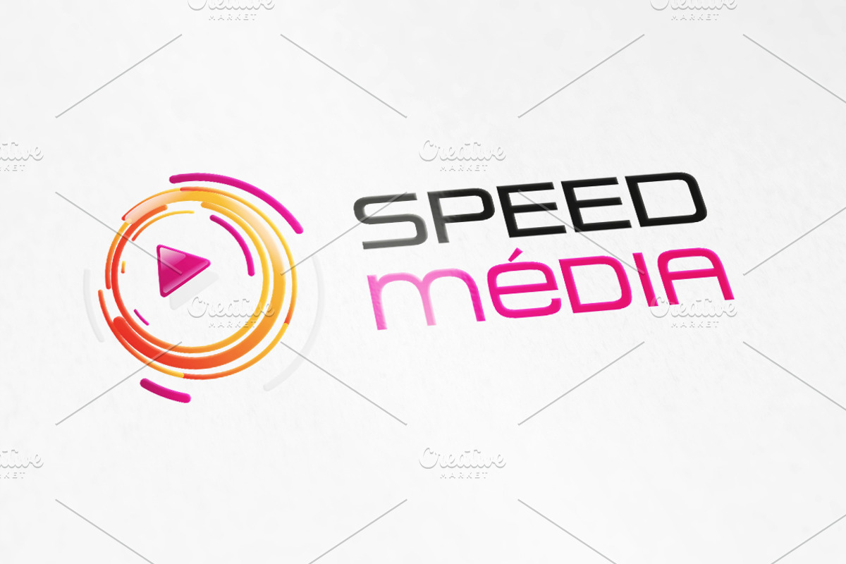 SpeedMedia logo, a Branding & Logo Template by SvNProd