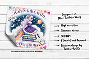 Just A Girl Who Loves Books PNG, a Pattern Graphic by TumblerArtDS (Thumbnail 3 of 3)