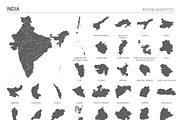 Region Silhouettes of 88 countries, an Education Illustration by asantosg (Thumbnail 6 of 19)
