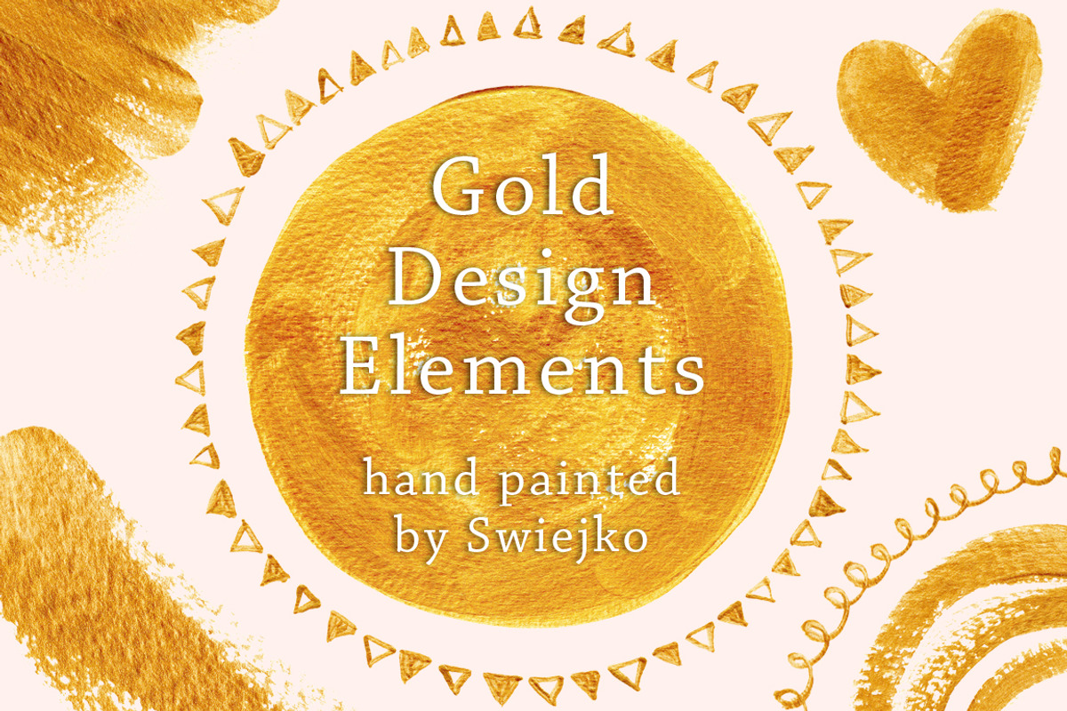 Gold Design Elements II, a Texture Illustration by swiejko (Photo 1 of 2)