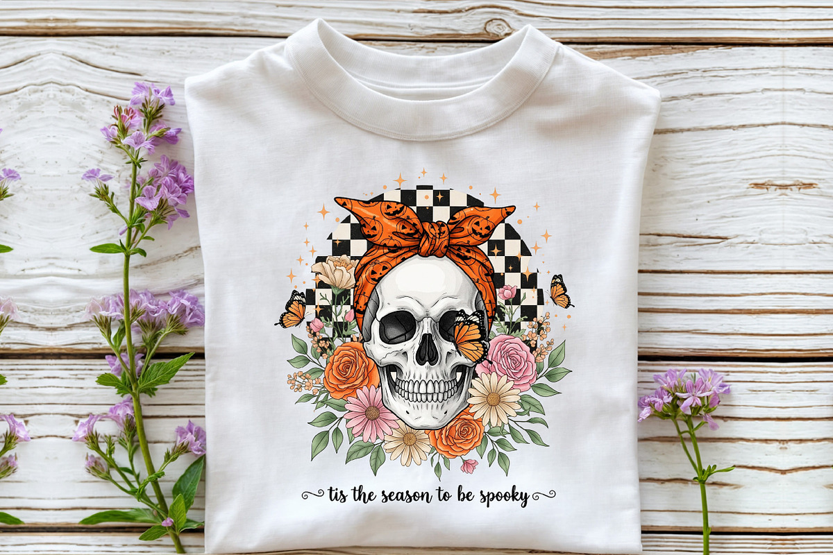Halloween Skeleton Head, an Illustration by DreamCafeArt (Photo 3 of 7)