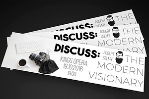 Minimalist Convention Ticket