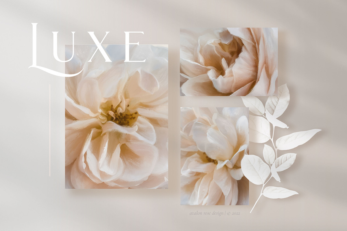 Luxe Oil Paint Floral Graphics, an Illustration by Eclectic Anthology (Photo 3 of 17)