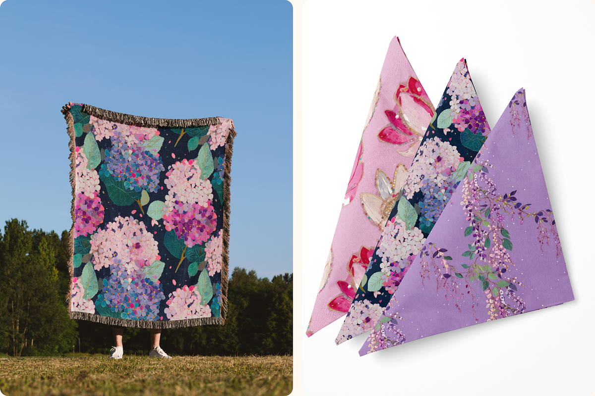 Gilded Petal Jeweled Florals, a Pattern Graphic by Ninterints (Photo 14 of 17)