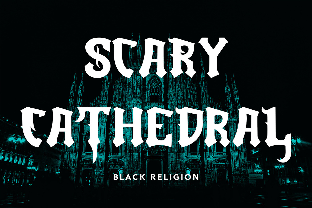 UnderworldGate - Blackletter Font, a Blackletter Font by AQR Studio (Photo 2 of 9)