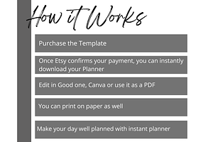 Digital Daily Planner Canva