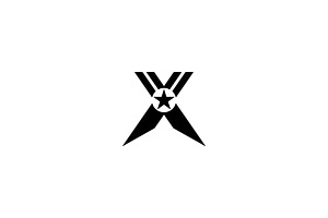 X medal logo, a Branding & Logo Template by ZHR Creative