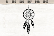 Stencil Dreamcatcher, a Decorative Illustration by MARYCRAFTIRIA (Thumbnail 1 of 3)