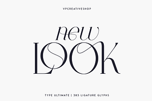 Type Ultimate - Serif Logo Font