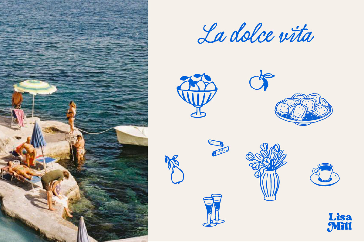Italian Food Clipart Set, a Food Illustration by Lisa Mill (Photo 3 of 6)