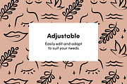 Feminine Neutrals, a Pattern Graphic by Geometrica Bureau (Thumbnail 2 of 9)