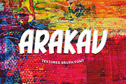 ARAKAV | TEXTURED BRUSH FONT, a Font by BringTypeStudio (Thumbnail 1 of 6)