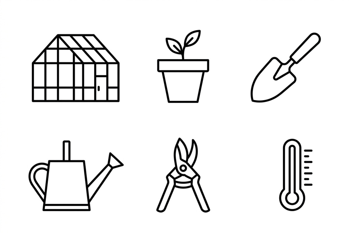 Bundles Set Flower Market Icons, an Outline Icon by adenpinkstore (Photo 6 of 12)