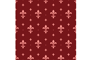 Royal lily seamless pattern. Fleur, an Illustration by LadadikArt