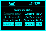 Electric Youth font, a Font by weknow (Thumbnail 8 of 8)