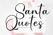 Santa Quotes | Script Font, a Handwritten Font by Scratchones (Thumbnail 1 of 8)