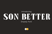 SON BETTER, a Serif Font by maybefont (Thumbnail 1 of 8)