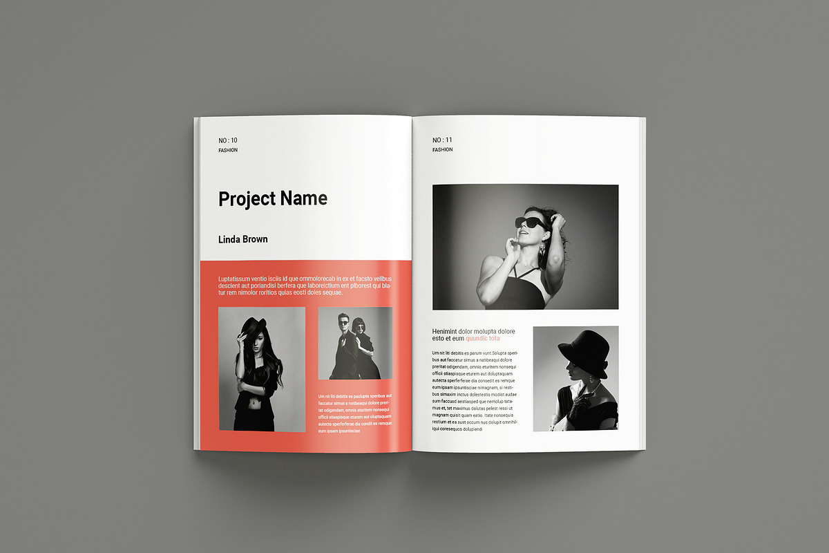 Design Portfolio Layout Template, a Magazine Template by Seeing-art (Photo 6 of 11)