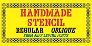 Handmade Stencil JNL, a Slab Serif Font by Jeff Levine Fonts (Thumbnail 1 of 5)
