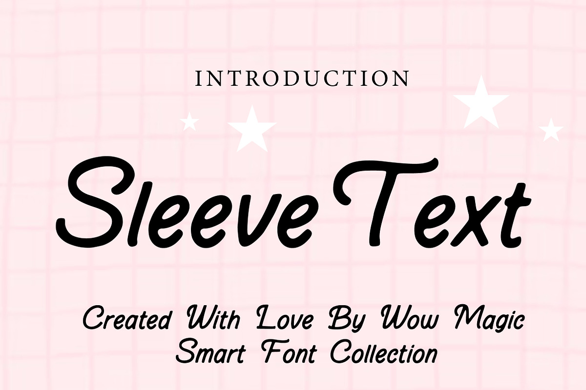 Sleeve Text, a Font by Wow Magic (Photo 1 of 3)