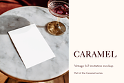 Marble Vintage 5x7 Invitation Mockup, a Product Mockup by Serenefeeling (Thumbnail 1 of 6)
