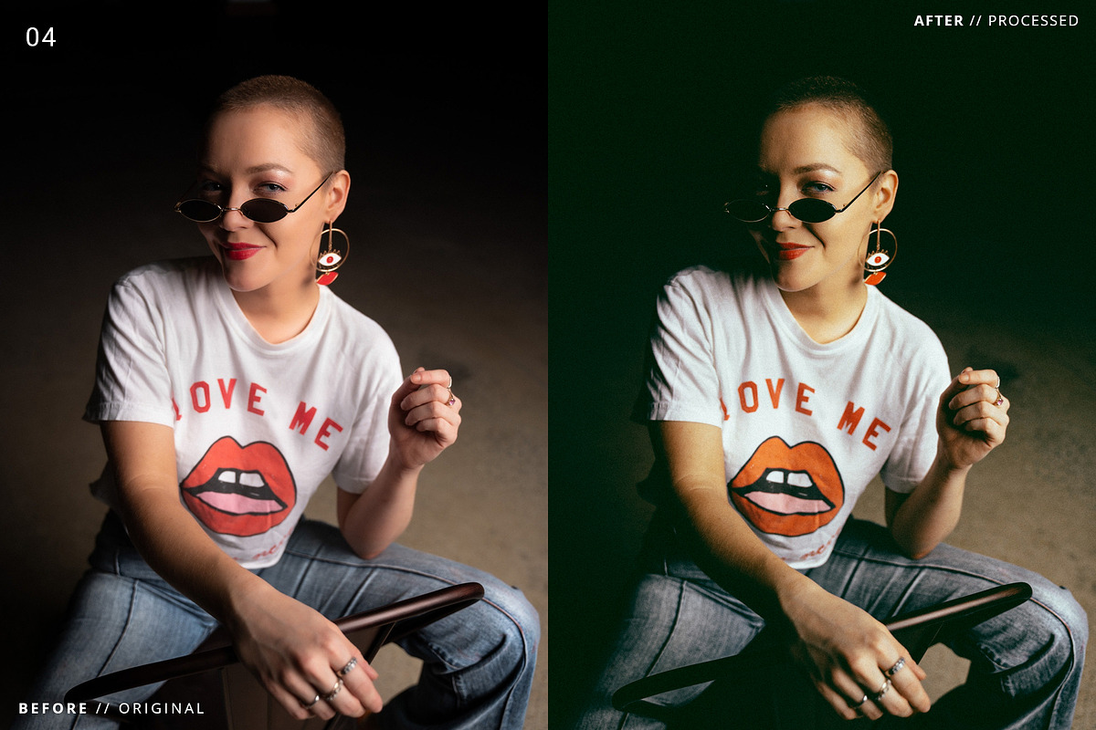9 Essential Portrait LR Presets, an Action Add-On by Edito (Photo 5 of 10)