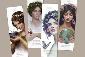 GODDESSES BOOKMARK Illustration