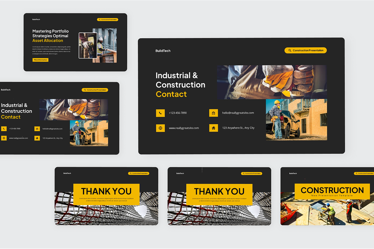 Industrial Construction Google Slide, a Presentation Template by SquidPixey (Photo 5 of 6)