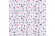 Delicate Purple Floral Seamless, a Pattern Graphic by Sharon Schwalbe (Thumbnail 3 of 4)