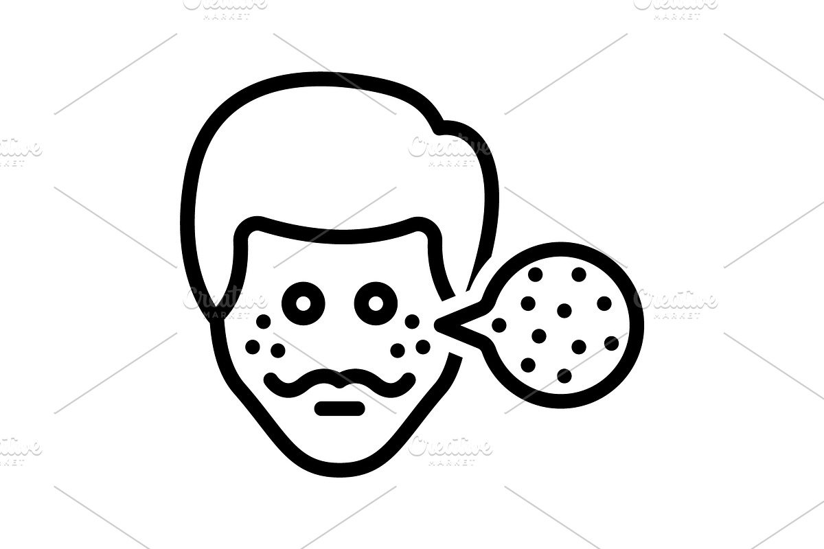 Spots smear black icon, an Outline Icon by Creative priyanka