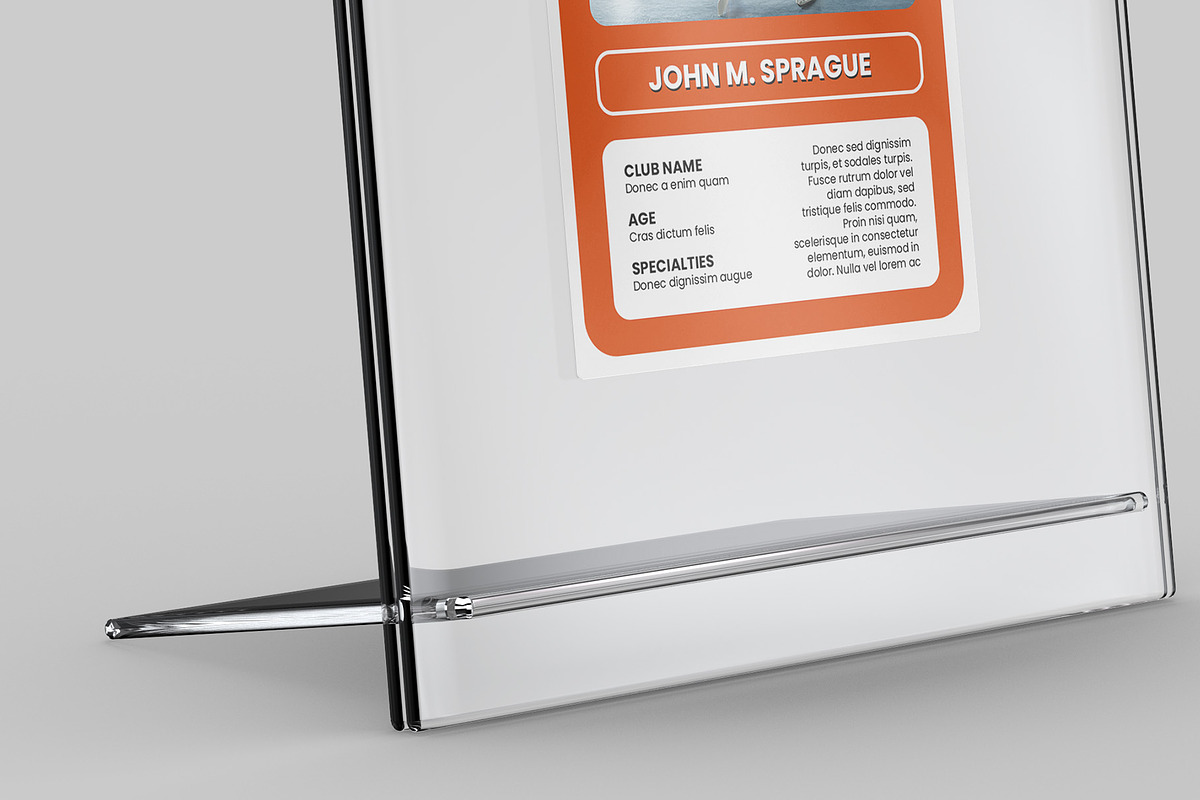 Acrylic Trading Card Display Mockup, an Advertising Mockup by Illusiongraphic (Photo 19 of 24)