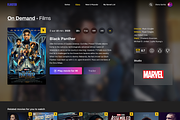 Flixster streaming service web kit, an UI Kit Template by SPACECAKE (Thumbnail 8 of 15)
