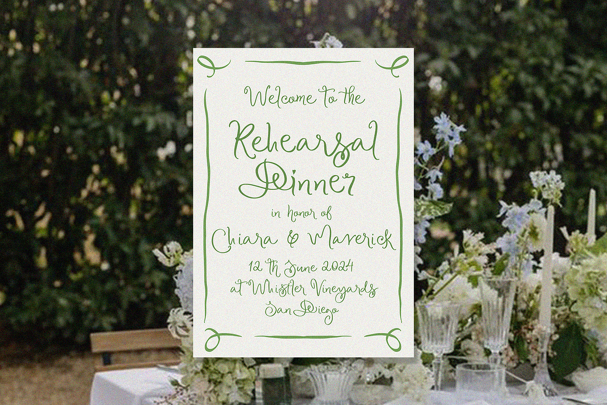 Cher Jardin | Whimsical Handwriting, a Script Font by Calamar Studio (Photo 15 of 19)
