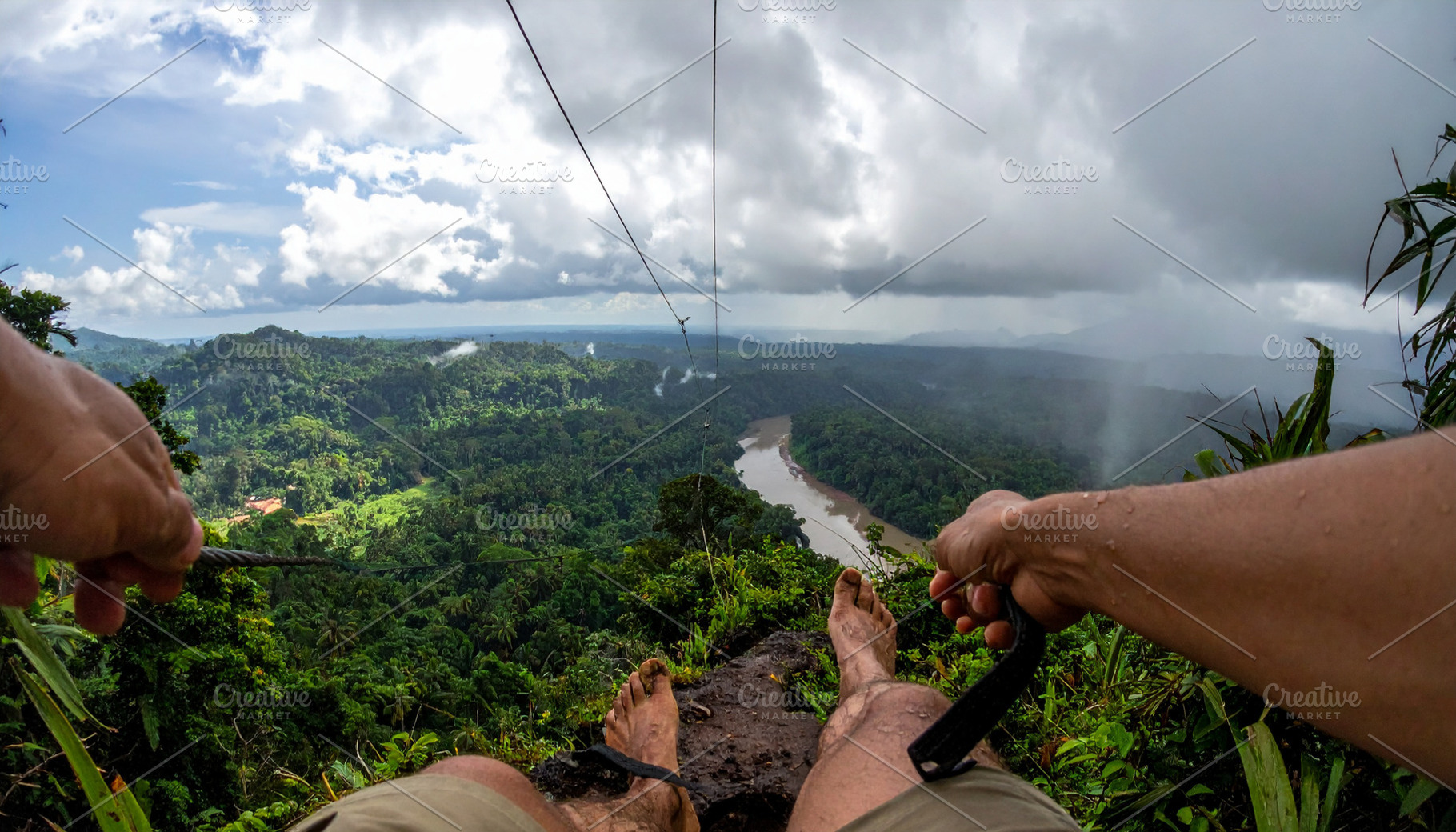 First‑person view of a tropical adventure at highs, an Arts & Entertainment Photo by DanFLCreativo