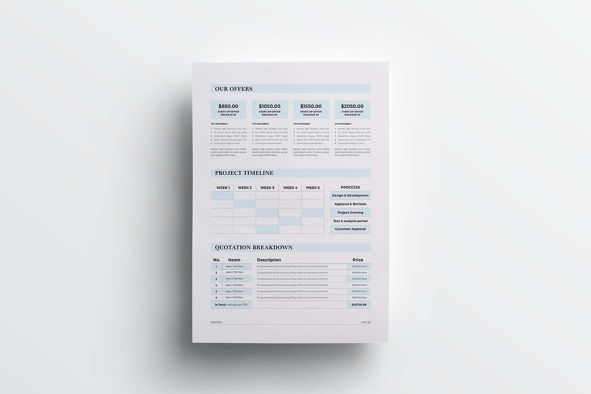 Project Proposal | Word & Indesign, a Stationery Template by design_hut (Photo 4 of 7)