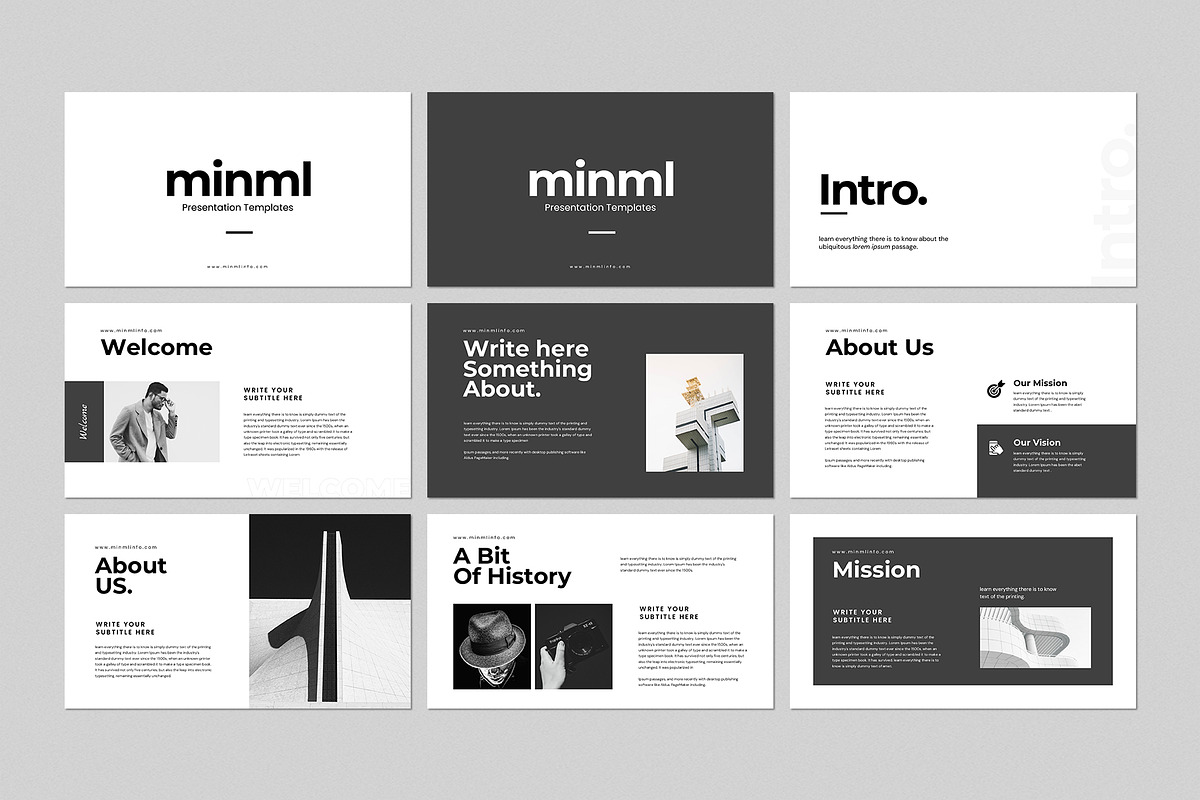 Minml Presentation Template, a Presentation Template by CreativeSlides