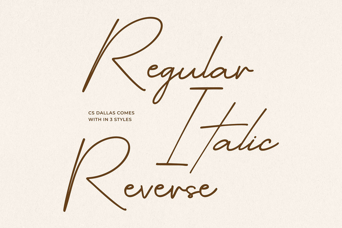 CS Dallas – Signature Font, a Script Font by Craft Supply Co. (Photo 5 of 8)