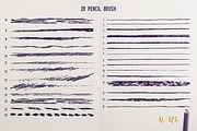 Illustrator Pencil Brushes, a Brush Add-On by ZiziMarket (Thumbnail 2 of 4)