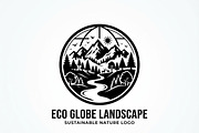 60 Eco Globe Landscape Silhouette, a Technology Illustration by Amazin_art (Thumbnail 11 of 49)