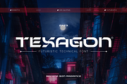 SS Texagon - Scifi Font, a Sans Serif Font by Typocracy Studio (Thumbnail 1 of 12)