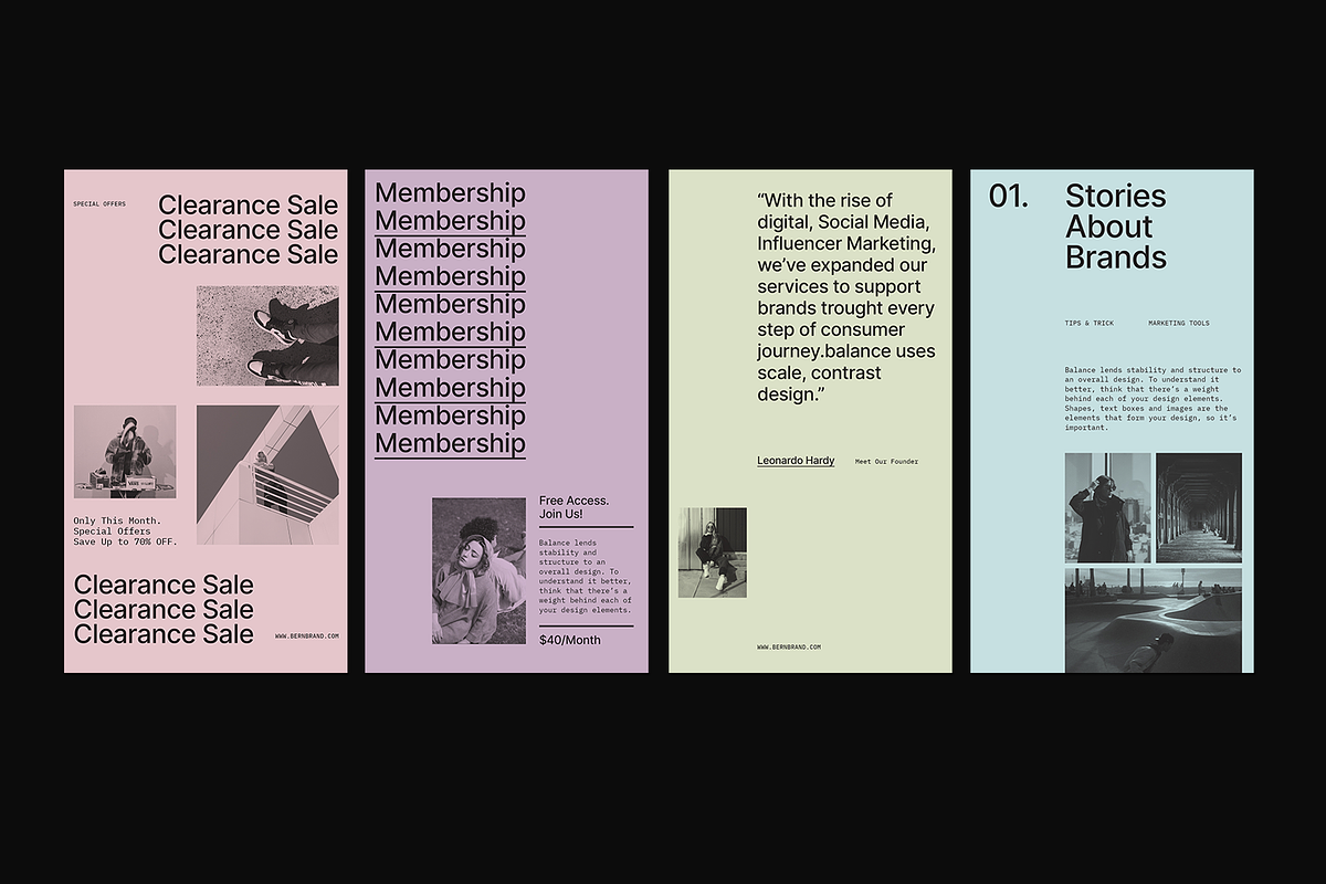 BERN! Social Media Kit, a Social Media Template by Invasi Studio (Photo 6 of 8)