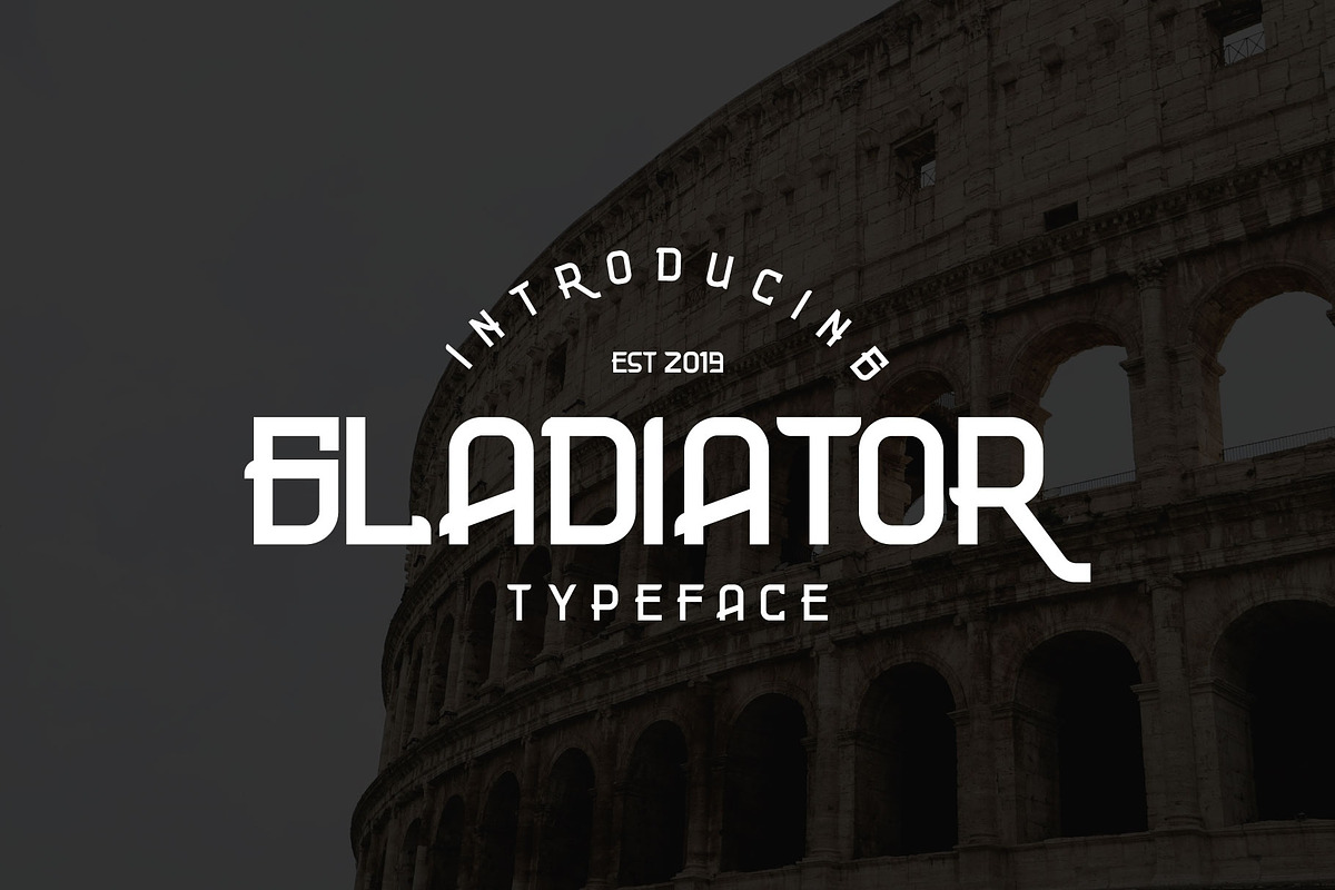 Gladiator Font Display
