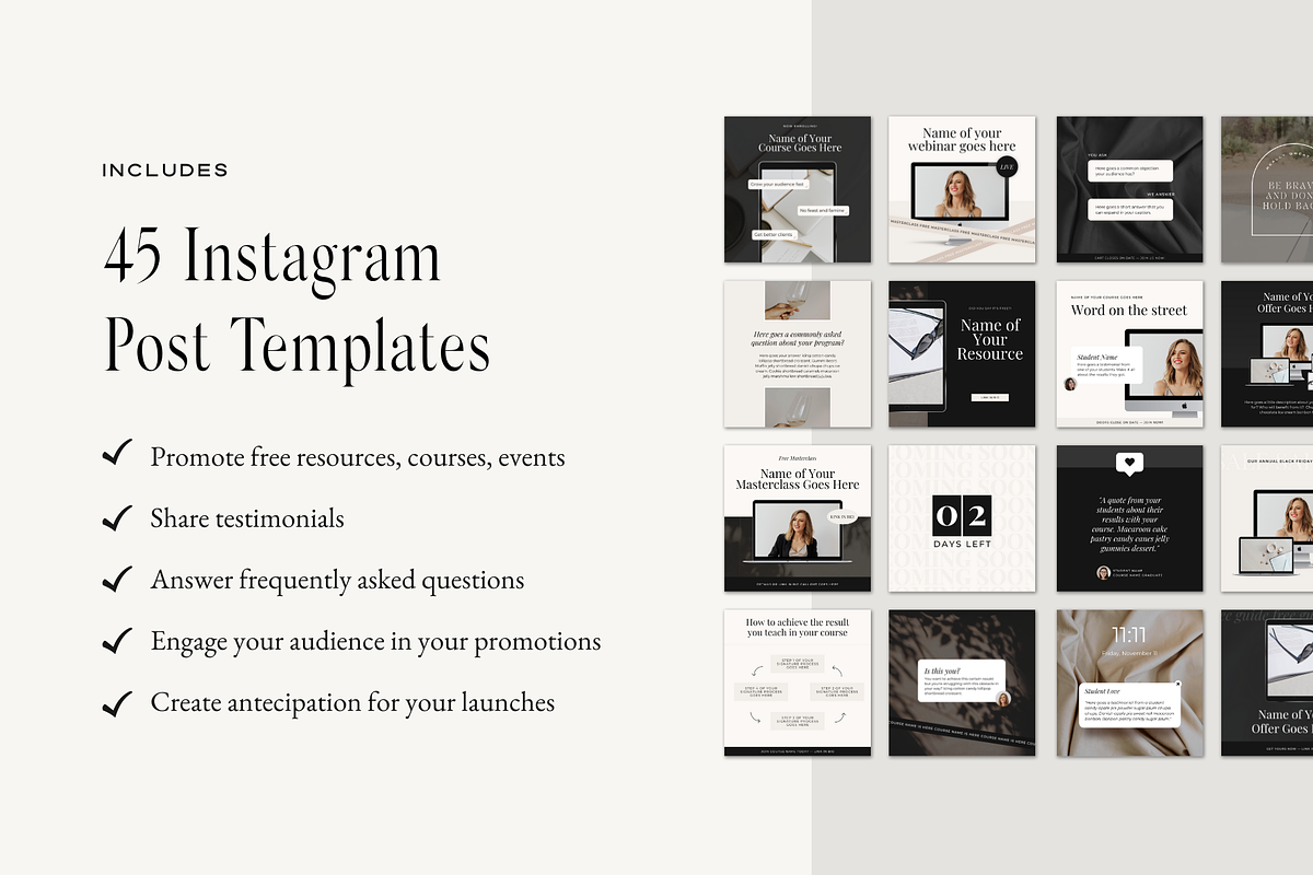 Instagram Post & Story Bundle Canva, a Social Media Template by Pixel & Flow (Photo 3 of 7)