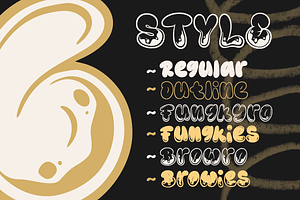 Funky Brow - Bubble Graffiti Font