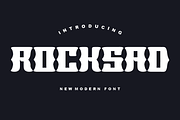 Rocksad - Font, a Sans Serif Font by artchiles_design (Thumbnail 1 of 5)