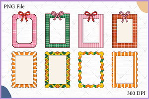 Coquette Frame Clipart Vector Bundle, a Decorative Illustration by Gfx Expert Team