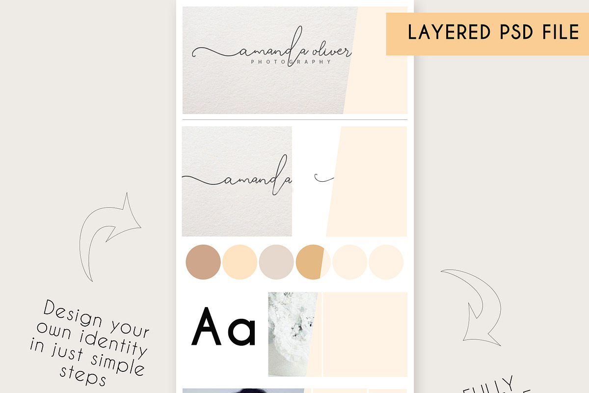 Feminine Brand Mood Board Templates, a Books & Magazine Mockup by Design Unique (Photo 2 of 6)