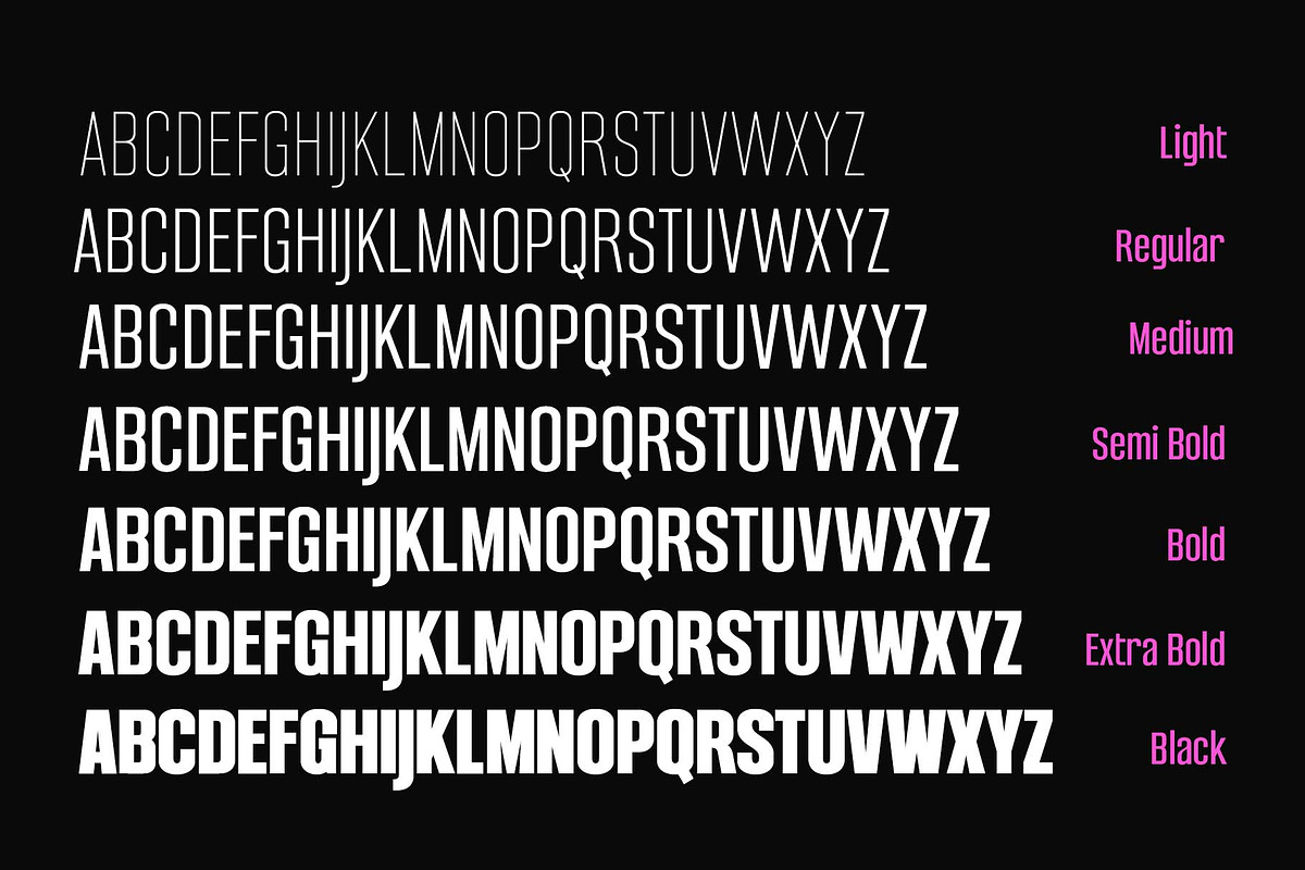 Bondia - Condensed Family, a Sans Serif Font by Arterfak Project (Photo 11 of 15)