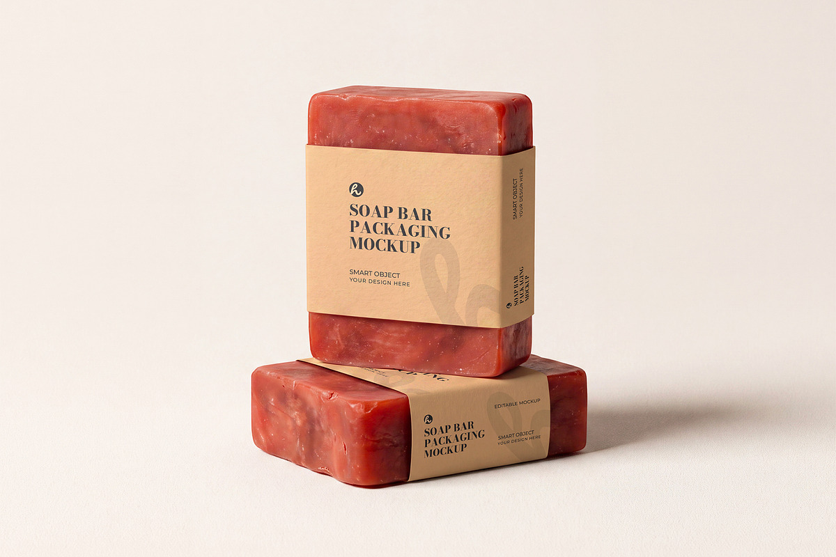 Soap Bar Packaging Mockup Set, a Packaging Mockup by graphypix (Photo 1 of 4)